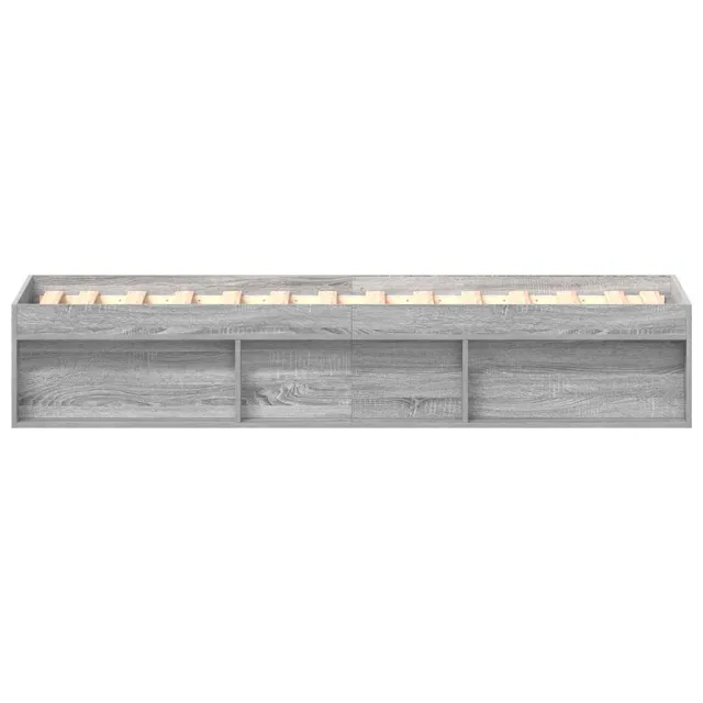 Cadre de lit sans matelas sonoma gris 75x190 cm