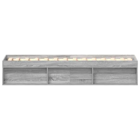 Cadre de lit sans matelas sonoma gris 75x190 cm