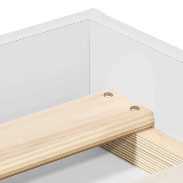 Cadre de lit sans matelas blanc 120x200 cm