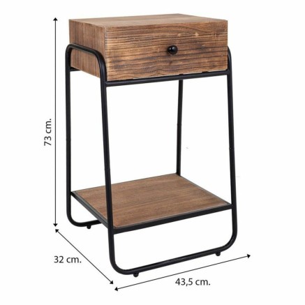 Mesita de Noche Alexandra House Living 32 x 73 x 43 cm 2