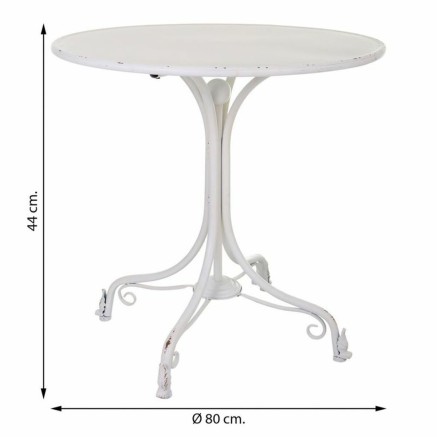 Tavolo Alexandra House Living Bianco 80 x 78 x 80 cm 2