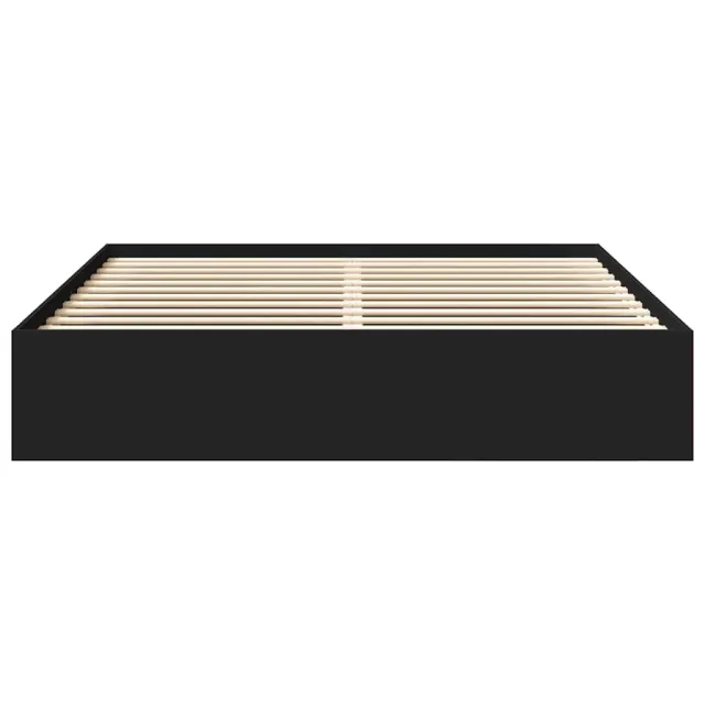 Cadre de lit sans matelas noir 180x200 cm