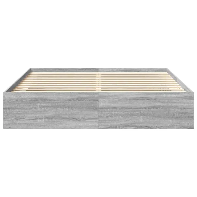 Cadre de lit sans matelas sonoma gris 180x200 cm