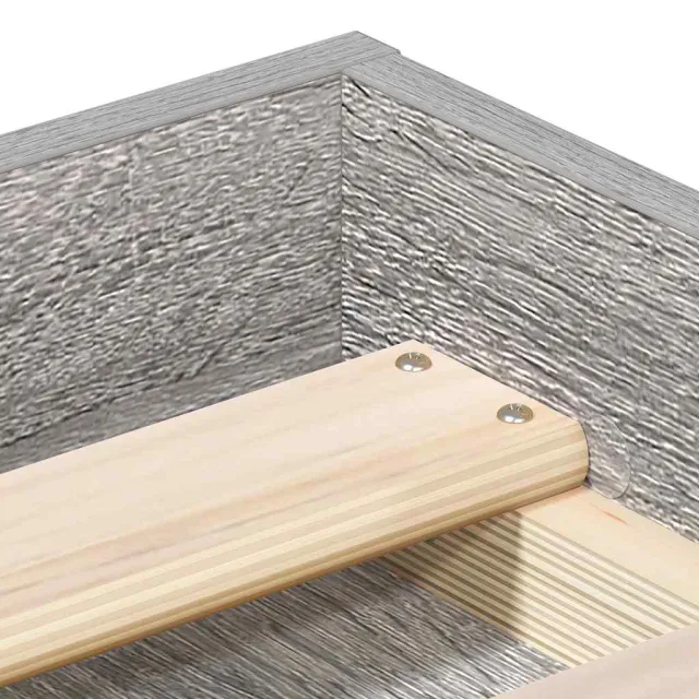 Cadre de lit sans matelas sonoma gris 180x200 cm