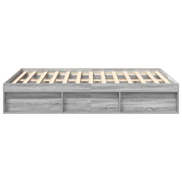 Cadre de lit sans matelas sonoma gris 120x190 cm