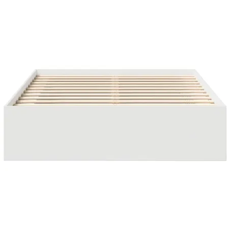 Cadre de lit sans matelas blanc 135x190 cm
