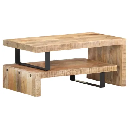 Ensemble de table basse 2 pcs Bois de manguier massif 2