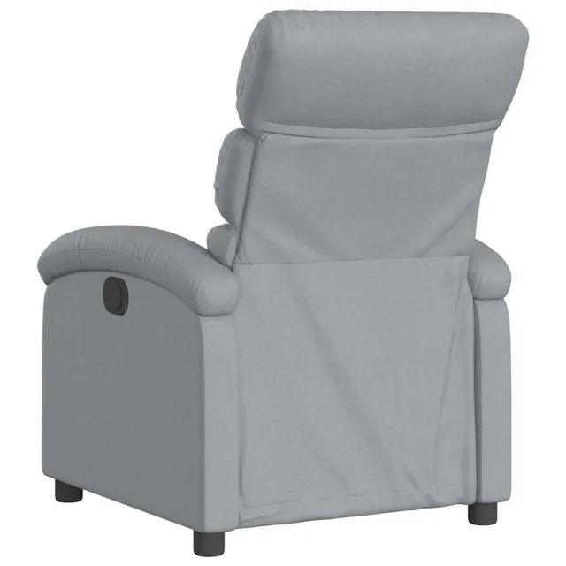 Fauteuil inclinable électrique Gris clair Tissu