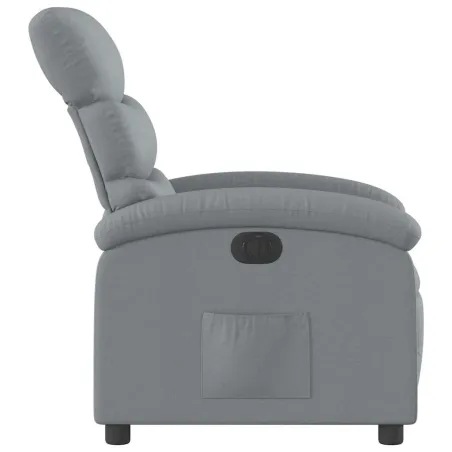 Fauteuil inclinable électrique Gris clair Tissu