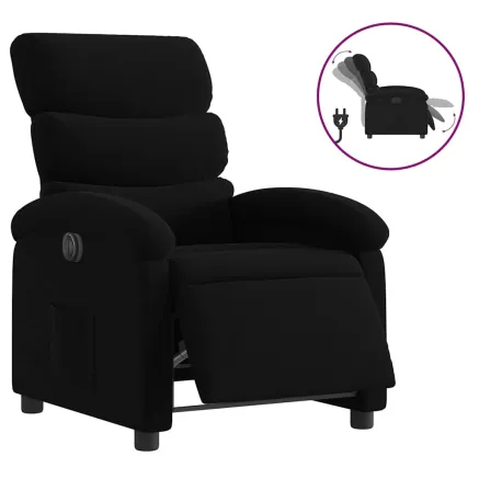 Fauteuil inclinable électrique Noir Tissu 2