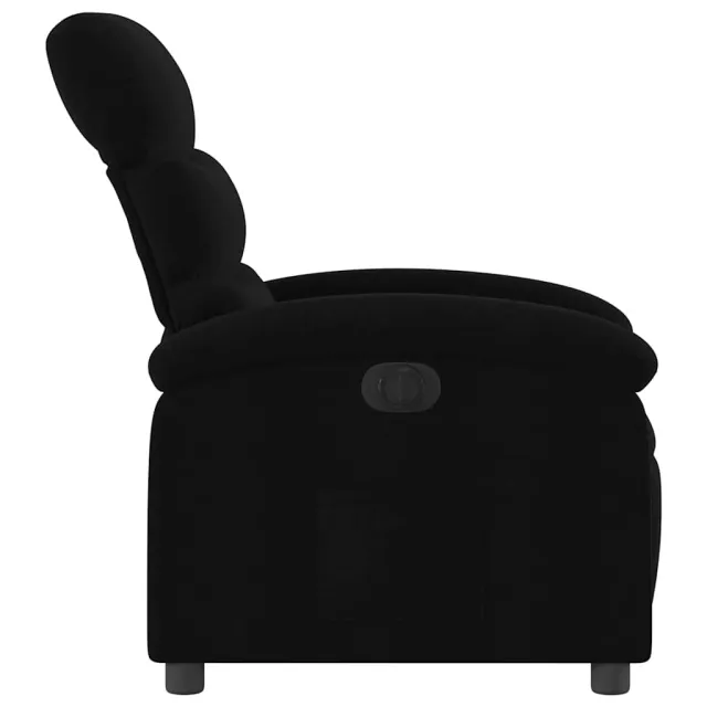 Fauteuil inclinable électrique Noir Tissu