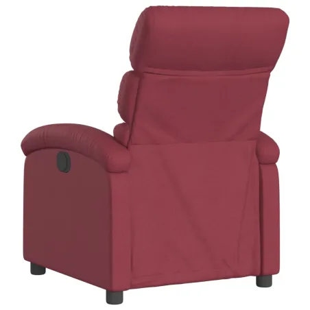 Fauteuil inclinable électrique Rouge bordeaux Tissu