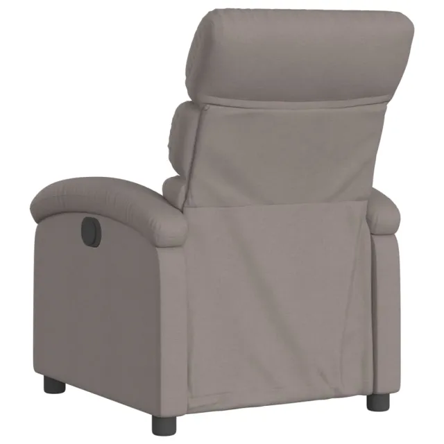 Fauteuil inclinable électrique Taupe Tissu
