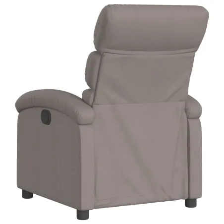 Fauteuil inclinable électrique Taupe Tissu