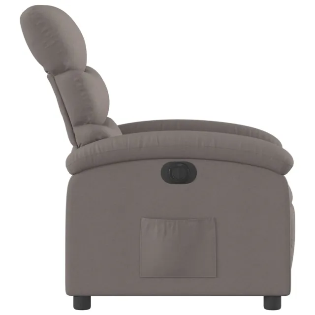 Fauteuil inclinable électrique Taupe Tissu