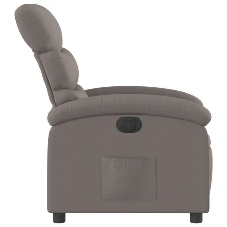 Fauteuil inclinable électrique Taupe Tissu