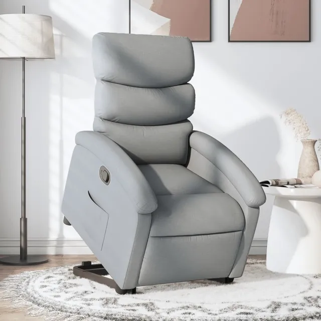 Fauteuil inclinable Gris clair Tissu