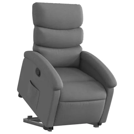 Fauteuil inclinable Gris foncé Tissu
