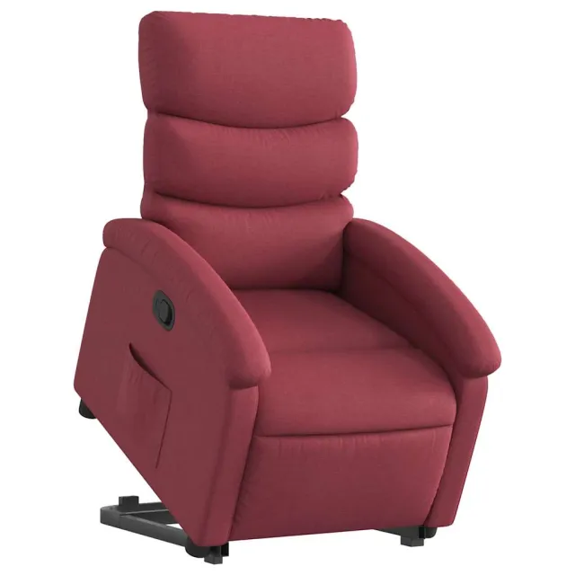 Fauteuil inclinable rouge bordeaux tissu