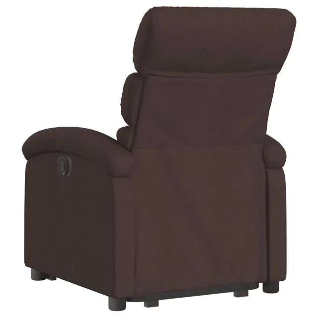 Fauteuil inclinable marron foncé tissu