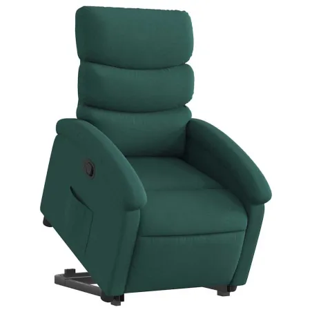 Fauteuil inclinable vert foncé tissu