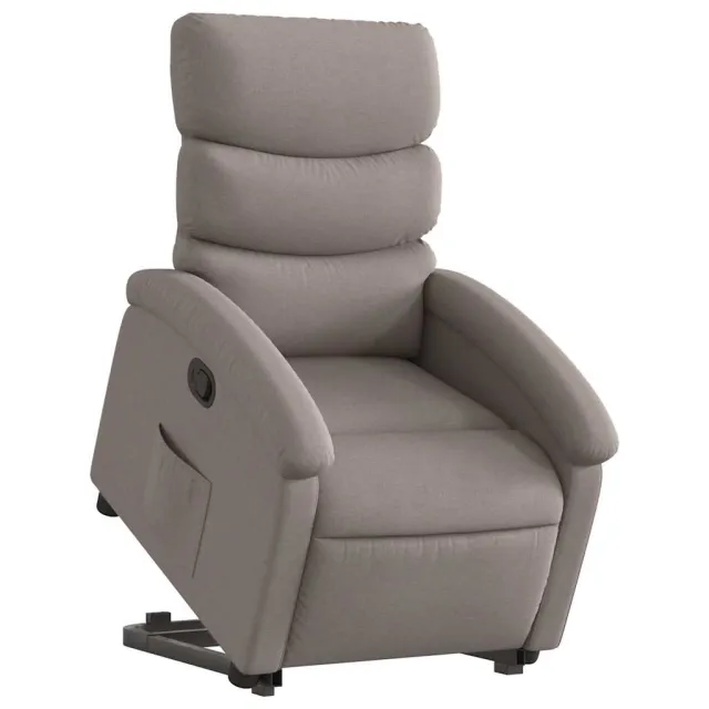 Fauteuil inclinable taupe tissu