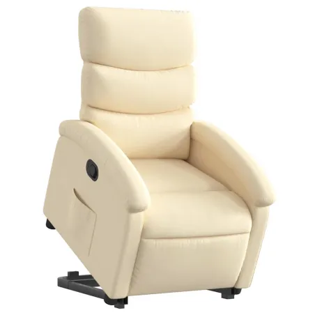 Fauteuil inclinable Crème Tissu