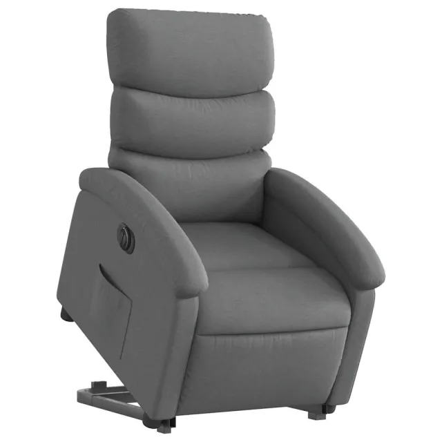 Fauteuil inclinable électrique gris foncé tissu