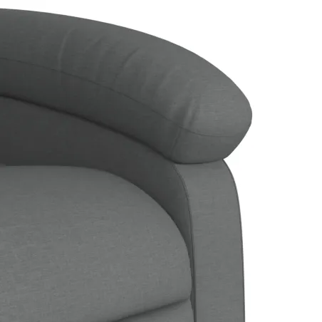 Fauteuil inclinable électrique gris foncé tissu