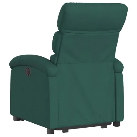 Fauteuil inclinable électrique vert foncé tissu
