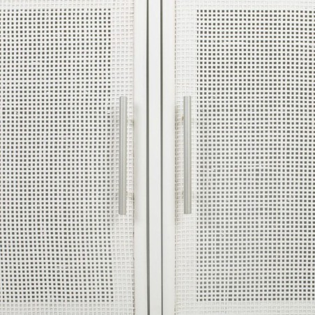Buffet Alexandra House Living Blanc Argenté Bambou Bois MDF 41 x 71 x