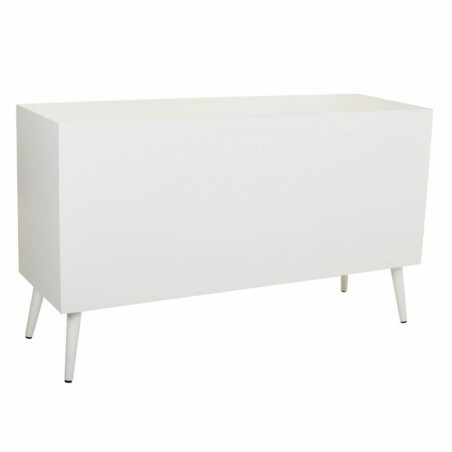 Anrichte Alexandra House Living Weiß Silberfarben Bambus Holz MDF 41