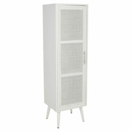 Schrank Alexandra House Living Silberfarben white wedding Bambus Holz