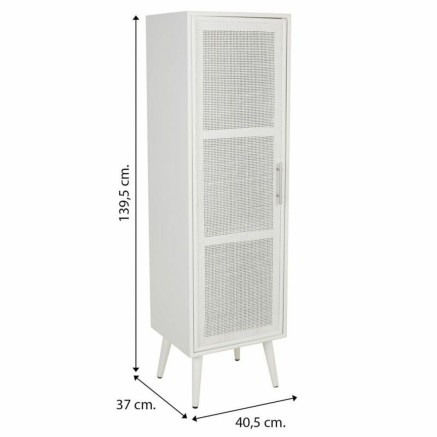 Armoire Alexandra House Living Argenté white wedding Bambou Bois MDF 2
