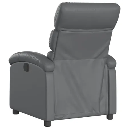 Fauteuil inclinable électrique Gris Similicuir