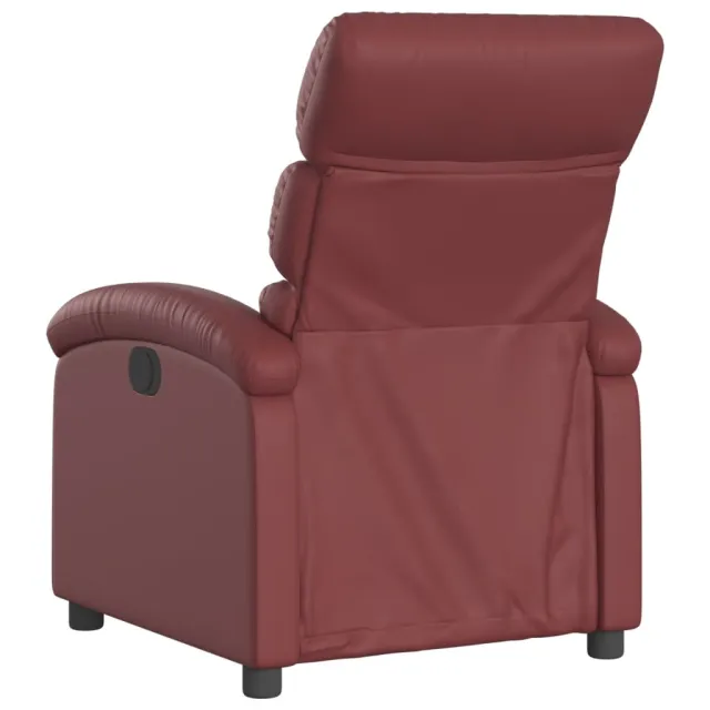 Fauteuil inclinable électrique Rouge bordeaux Similicuir
