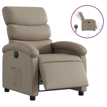 Fauteuil inclinable électrique Cappuccino Similicuir 2