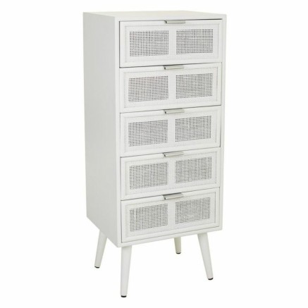 Caisson à Tiroirs Alexandra House Living Blanc Bambou Bois MDF 36 x 1