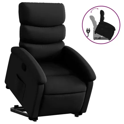 Fauteuil inclinable Noir Similicuir 2