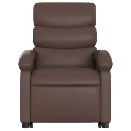 Fauteuil inclinable marron similicuir