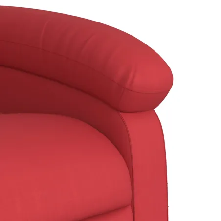 Fauteuil inclinable Rouge Similicuir