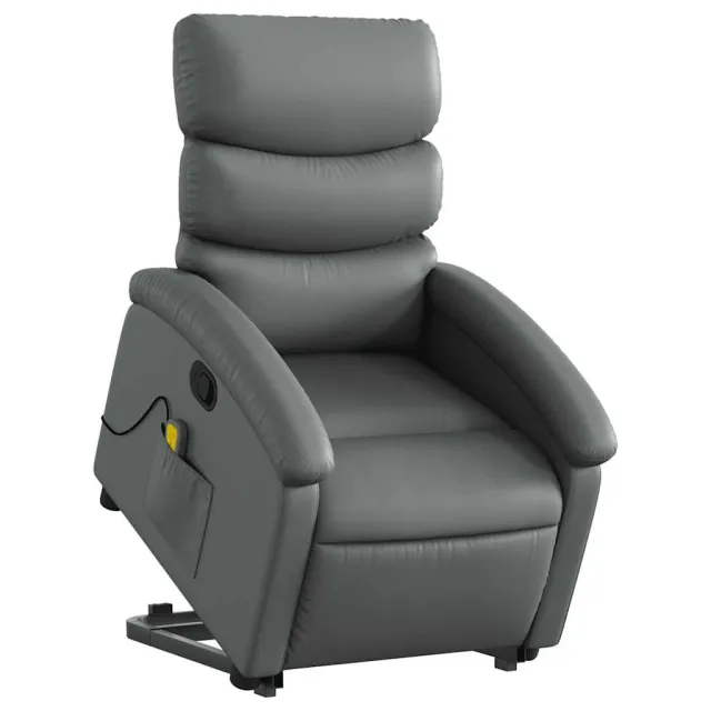Fauteuil inclinable de massage Gris Similicuir