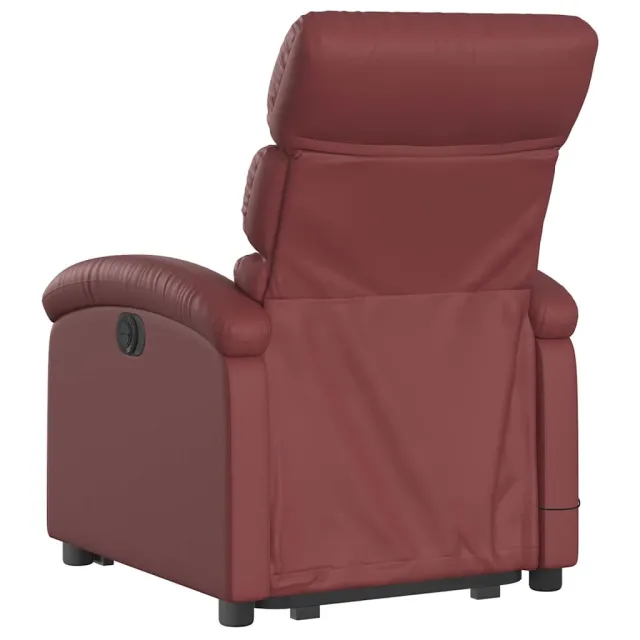 Fauteuil inclinable de massage Rouge bordeaux Similicuir