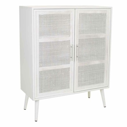 Armadio Alexandra House Living Argentato white wedding Bambù Legno MD