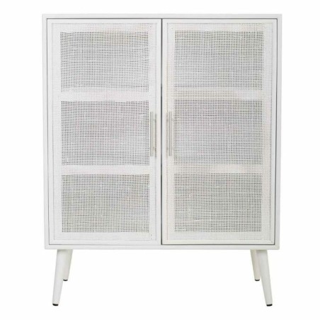 Schrank Alexandra House Living Silberfarben white wedding Bambus Holz