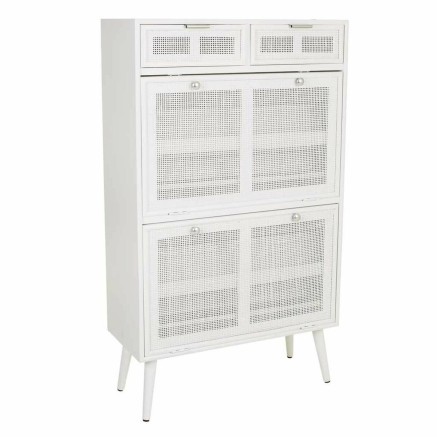 Armario zapatero Alexandra House Living Blanco 32 x 120 x 70 cm Rejill