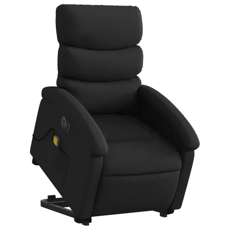 Fauteuil inclinable de massage électrique noir similicuir