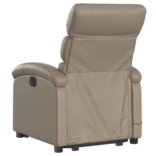 Fauteuil inclinable de massage électrique cappuccino similicuir
