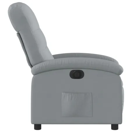 Fauteuil inclinable électrique Gris clair Tissu
