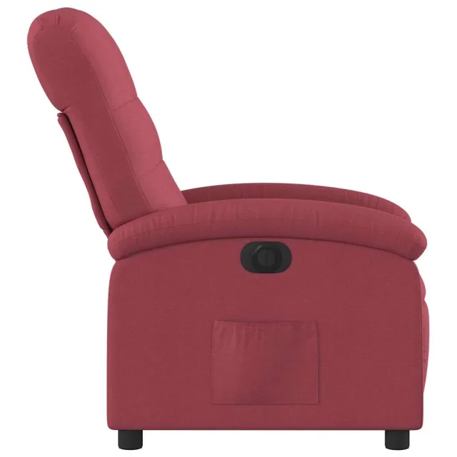 Fauteuil inclinable électrique Rouge bordeaux Tissu